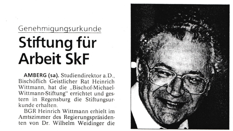 Heiner Wittmann Dokumentation – Teil 4: Bischof-Michael-Wittmann-Stiftung